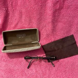 Authentic Coach Black and White Eyeglasses- Ivy 1005 (used)